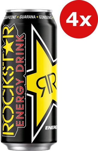 ROCKSTAR Original 4x0,5l tin - Energy Drink - Main image