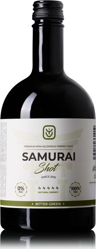 Samurai Shot Bitter Green soft drink 0,5l - Energy Drink - Main image