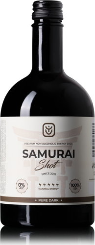 Samurai Shot Pure Dark soft drink 0,5l - Energy Drink - Main image