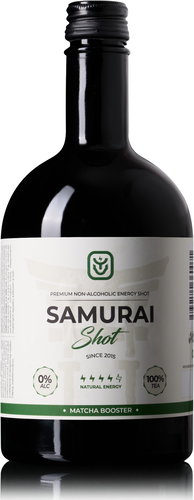 Samurai Shot Matcha Booster soft drink 0,5l - Energy Drink - Main image