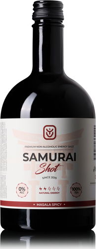 Samurai Shot Masala Spicy nealko 0,5l - Energetický nápoj - Hlavní obrázek