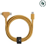 Native Union Belt Universal Cable USB-C to Lightning + USB-C - 1.5m, Kraft - Adatkábel