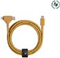Dátový kábel Native Union Belt Universal Cable (USB-C – Lighting/USB-C) 1.5m Kraft - Datový kabel