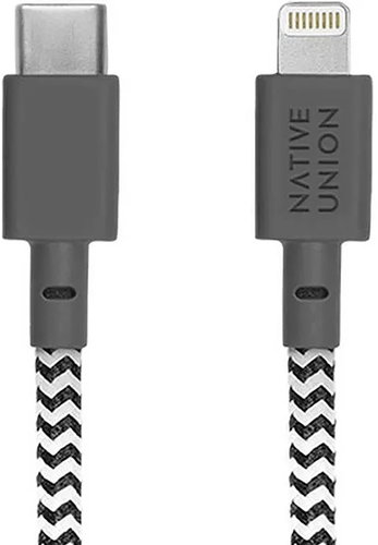Native Union Belt Cable C-L Lightning 1.2m, Zebra - Data Cable - Main image