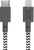 Native Union Belt Cable C-L Lightning 1.2m, zebra - Adatkábel