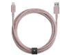 Native Union Belt Cable XL Lightning 3 m, rose - Dátový kábel