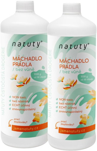 NATUTY Laundry Detergent Unscented, 1L, 2 pcs (50 washes) - Detergent - Main image