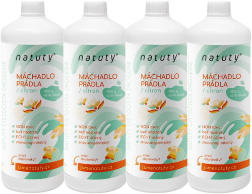 NATUTY Laundry Detergent with Lemon Scent, 1L, 4 pcs (50 washes) - Detergent - Main image
