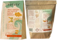NATUTY Laundry Powder for Light & White and Colour & Black Laundry, 2× 1kg (200 Washes) - Washing Powder