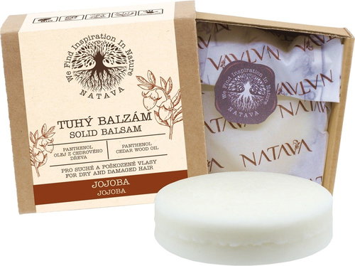 Natava Solid Jojoba Balm 75g - Hair Balm - Main image