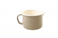 Olymp, elegant grey, enamel mug with spout 12 cm, 1 l - Mug