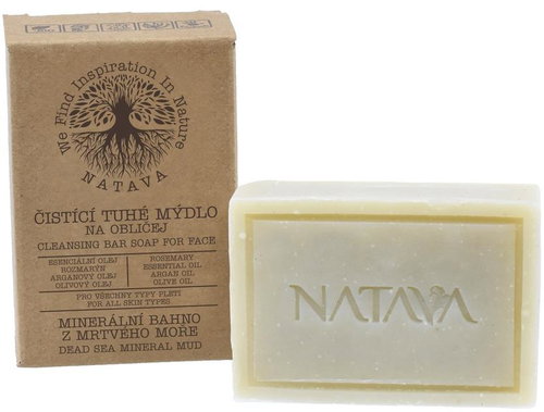 Natava cleansing soap for face, mineral mud from the Dead Sea, 100 g - Cleansing Soap - Main image