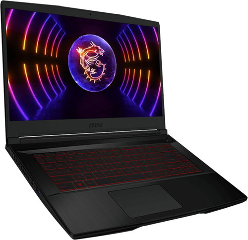 MSI Thin GF63 12VF-1491 Black Fő fotó MSI Thin GF63 12VF-1491 Black - Gamer laptop - Fő fotó