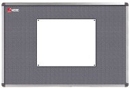 NOBO Elipse gray 90x60 cm - Fabric notice board