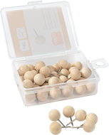 NOBO round, with wooden head 8 mm - pack 40 pcs - Pins