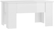 Shumee Konferenční stolek 79 × 49 × 41 cm, lesklý bílý - Konferenční stolek