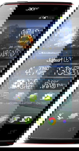 Acer Liquid E3 black  - Mobile Phone - Main image