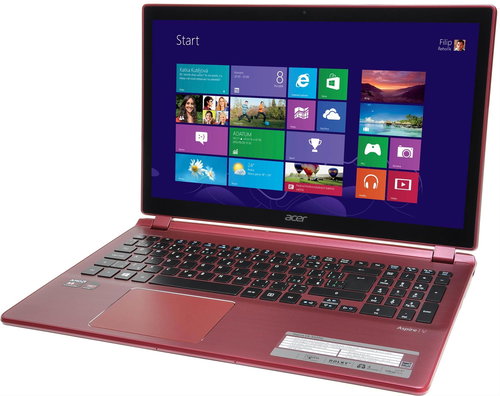  Acer Aspire V5-552G Touch Red  - Laptop - Main image