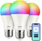 Niceboy ION SmartBulb RGB E27, 12 W, szett, 3 db - LED izzó
