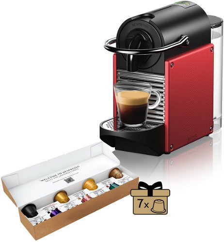 NESPRESSO De'Longhi Pixie Electric Red EN124.R from 129.90 € - Coffee Pod  Machine