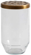 Nordal Nordal Vase with gold perforated lid large - Vase