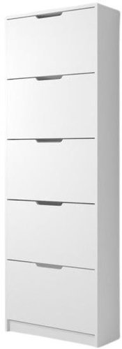 Cheapest furniture PARDAL 5 white - Shoe Rack - Main image