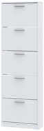Cheapest furniture Sarel Shoe rack with 5 recesses, white - Shoe Rack