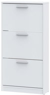 Cheapest furniture Sarel Shoe rack with 3 recesses, white - Shoe Rack