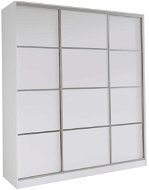 Šatní skříň Nejlevnější nábytek Litolaris 180 bez zrcadla, bílý mat - Šatní skříň