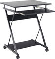 Nejlevnější nábytek - Pojízdný PC stůl/herní stůl s kolečky RAKTA, černý