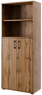 Cheapest furniture Nejby Gianni Premium with doors type 1, body: oak wotan, door: oak wotan - Office Shelf