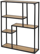 Cheapest furniture Zelcan 3, natural/metal - Office Shelf