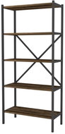 Cheapest furniture Rosul, metal, black/alloy - Shelving Unit