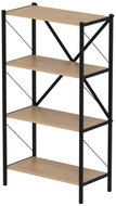 Cheapest Halros furniture, metal, black/sapphire oak - Shelving Unit