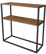 Cheapest Vallo furniture, metal, black/walnut - Shelving Unit