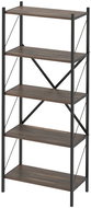 Cheapest furniture Mebru, metal, 158 cm, black/mars - Shelving Unit
