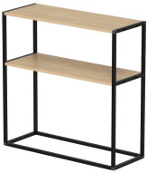 Cheapest Vallo furniture, metal, black/sapphire oak - Shelving Unit