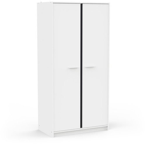 Cheapest furniture Solmen Wardrobe with shelves and 2 wardrobe rods - Wardrobe - Main image