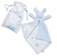 Baby Nellys Pet, cuddly bunny, terry + cotton, I love Boy, blue - Baby Sleeping Toy
