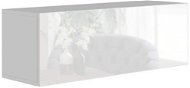 Najlacnejší nábytok Antofalla typ 6, biela/biely lesk - Skrinka