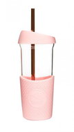 Neon Kactus Glass smoothie bottle 0,568 l pink - Drinking Bottle