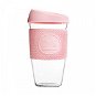Trinkbecher Neon Kactus Glas Kaffeebecher 450 ml rosa - Kelímek na pití
