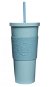 Neon Kactus Pohár na pití s brčkem 625 ml modrý - Drinking Cup