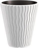Prosperplast SANDY +  Layer White 29.7cm - Flower Pot