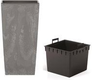 Prosperplast URBI SQUARE CONCRETE EFFECT with Marengo Layer 19.5cm - Flower Pot