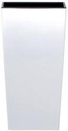 Prosperplast URBI SQUARE MATT with White Deposit 19.5cm - Flower Pot