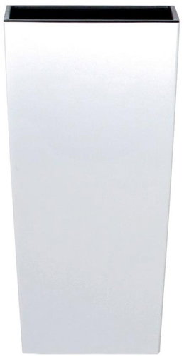 Prosperplast URBI SQUARE MATT with White Deposit 19.5cm - Flower Pot - Main image