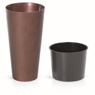 Prosperplast TUBUS SLIM CORTEN with Patina Steel Insert 40cm - Flower Pot