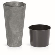 Prosperplast TUBUS BETON SLIM EFFECT + Marengo Deposit 40cm - Flower Pot