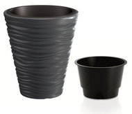 Prosperplast SAND + Anthracite Deposit 38.8cm - Flower Pot